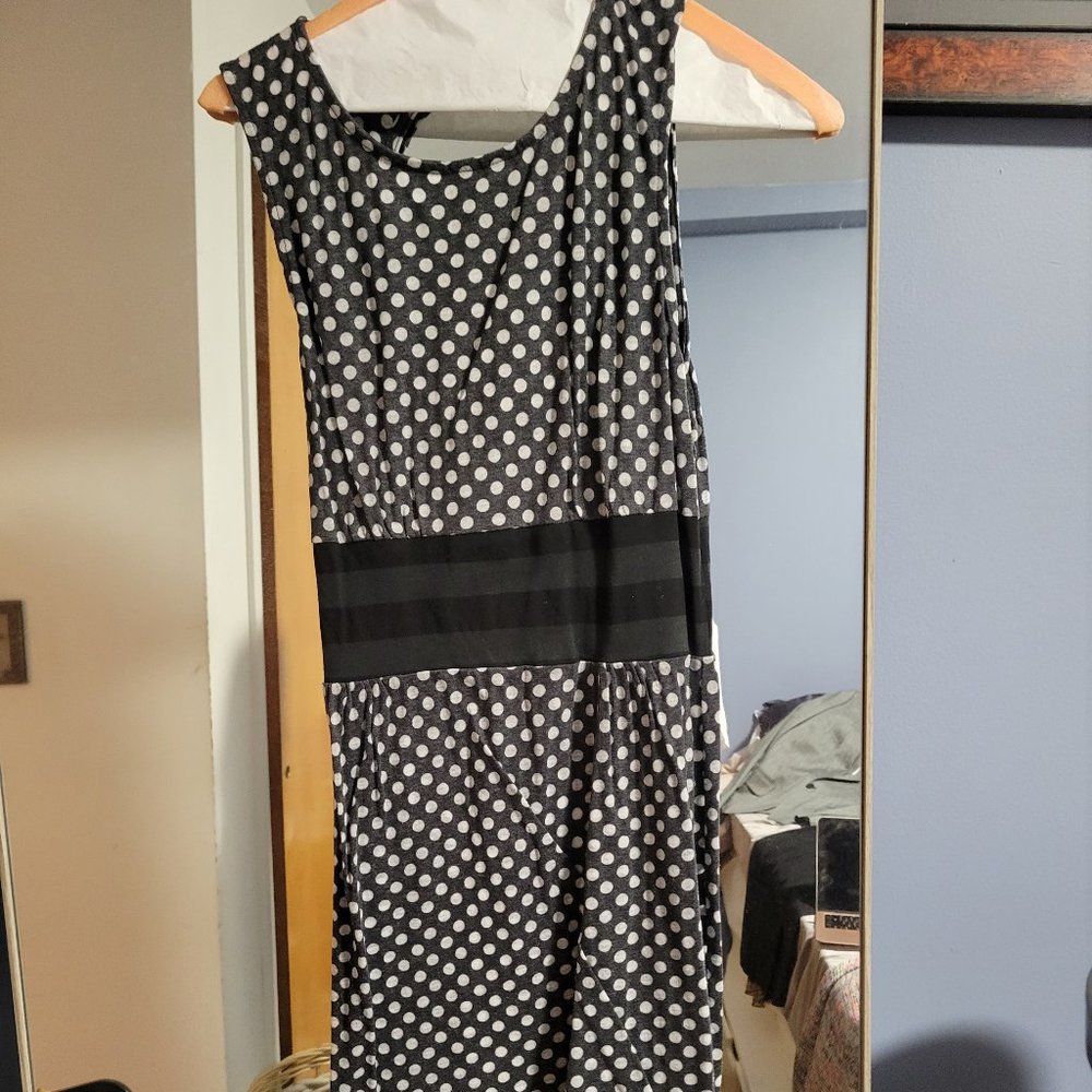 Retro 90s Free People Polka-Dot Dress